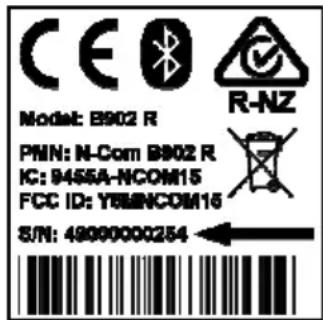 Nolan B902 - Product identification - 1