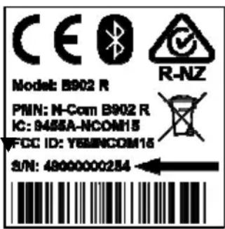 Nolan B902 - Identific▼ción del producto. - 1
