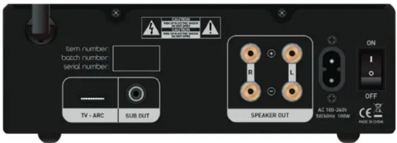 TANGENT Ampster TV II - Réglages de l'égaliser (EQ): - 1