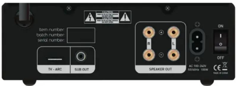 TANGENT Ampster TV II - Änensäätöasetukset: - 1