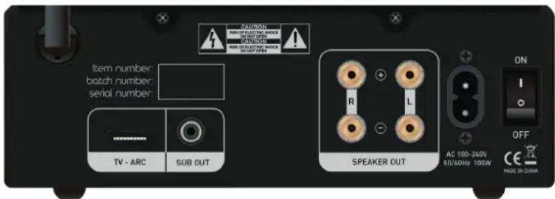 TANGENT Ampster TV II - Ajustes del ecualizador (EQ): - 1