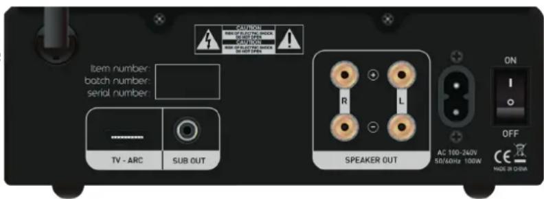 TANGENT Ampster TV II - EQ-indstilling: - 1