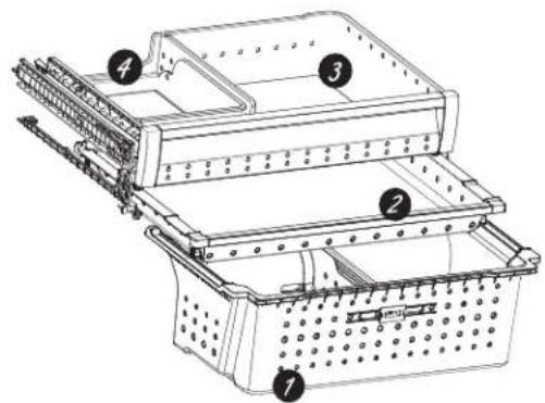 GE CAE28DM5TS5 - Canasta y Cajón del Freezer - 1