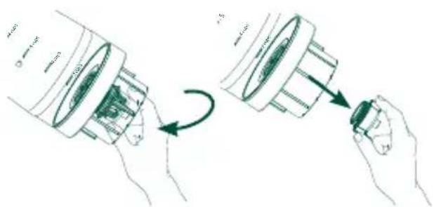 GE C7CGAAS4TW3 - Avant la première utilisation INSERTION DU FILTRE À EAU À CHARBON - 2