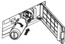 GE CGE29DP3TD1 - INSTALLATION DU FILTRE DANS UN RÉFRIGÉRATEUR À CONGÉLATEUR EN BAS - 1