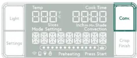 GE Couture C9OAAAS4RW3 - Activating the Convection Fan - 1