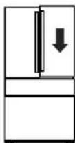 GE CGE29DP4TW2 - NIVELACION DE LAS PATAS DEL REFRIGERADOR - 1
