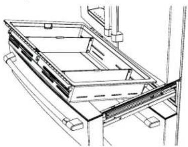 GE CGE29DP4TW2 - REMOVING CONVERTIBLE DRAWER (on some models) - 1