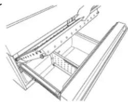 GE CGE29DP4TW2 - VUELVA A INSTALAR LA BANDEJA DE PIZZA Y LA CANASTA INFERIOR DEL FREEZER (en algunos modelos) - 1