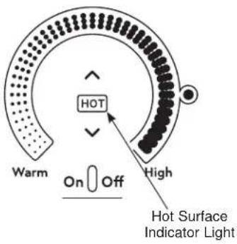 GE CHP90301TBB - Hot Light Indicator - 1