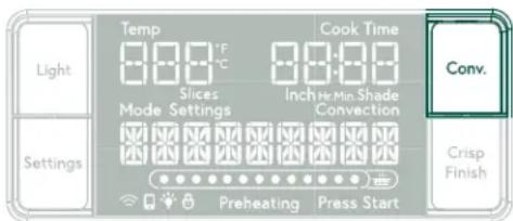 GE Couture C9OAAAS2RS3 - Activación del Ventilador de Convección - 1