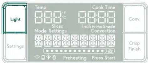 GE Couture C9OAAAS2RS3 - Turning on the Oven Light - 1
