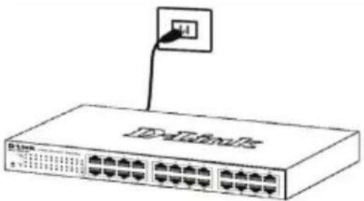 D-LINK DGS-1100-16V2 - Etapa 3 – Conectando o Cabo de Alimentação CA - 1