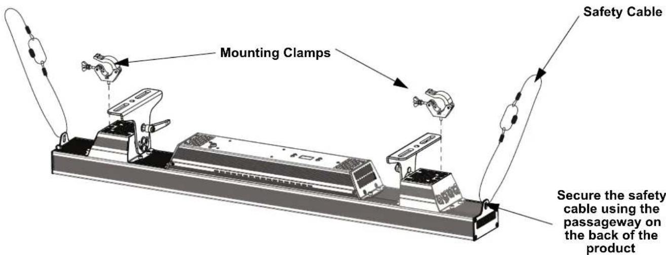 Chauvet Ovation B-1965FC - Mounting Diagram - 1