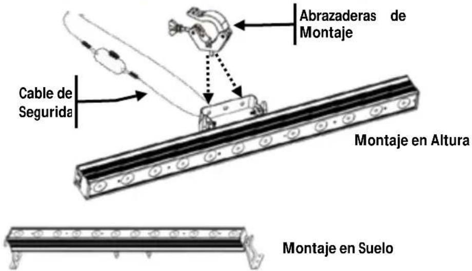 Chauvet COLORdash Batten-Quad 12 - Diagrama de Montaje del Producto - 1