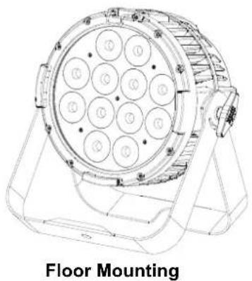 Chauvet COLORdash Par H12IP - Product Mounting Diagram - 2