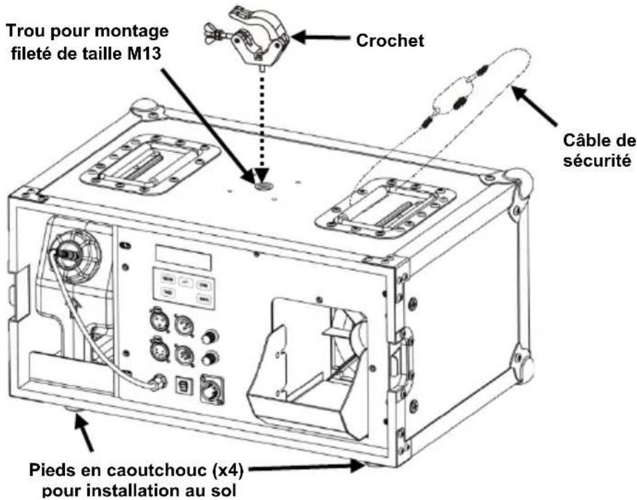 Chauvet Amhaze Whisper - Scheme of Montage of l'appareil - 1