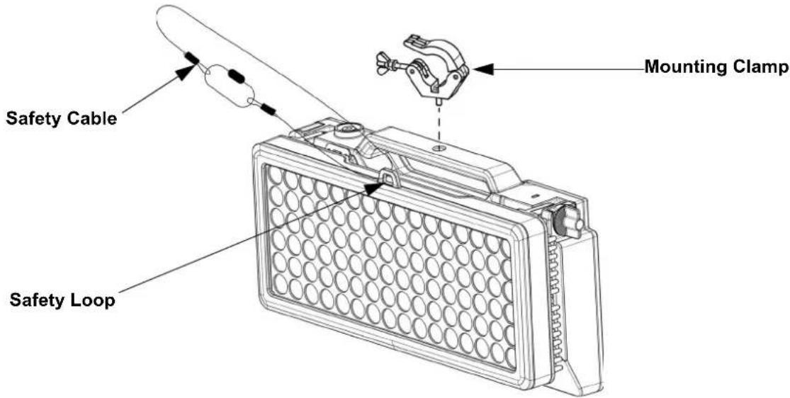 Chauvet WELL Pad - Mounting Diagram - 1