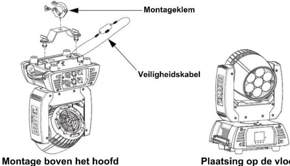 Chauvet Rogue R1X Wash - Montagediagram van het product - 1