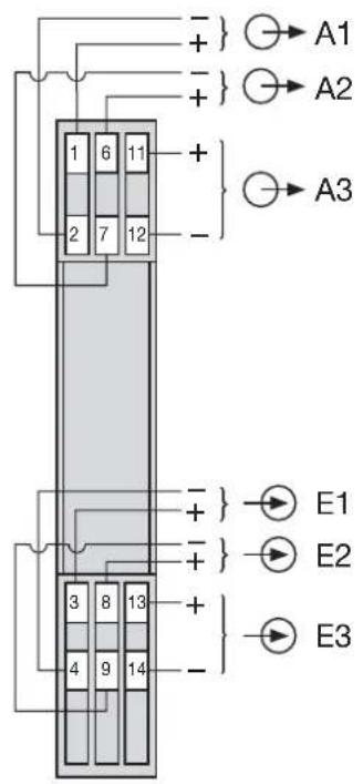 Camille Bauer Sineax Ti807 - Signal isolator in housing S17 with three isolation and transmission channels - 1
