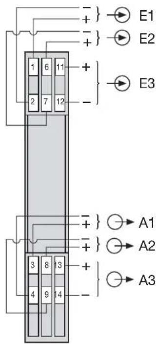 Camille Bauer Sineax Ti807 - Signal isolator in housing S17 with three isolation and transmission channels - 2