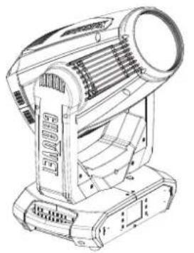 Chauvet Maverick Storm 4 SoloWash - Mounting Diagram - 2