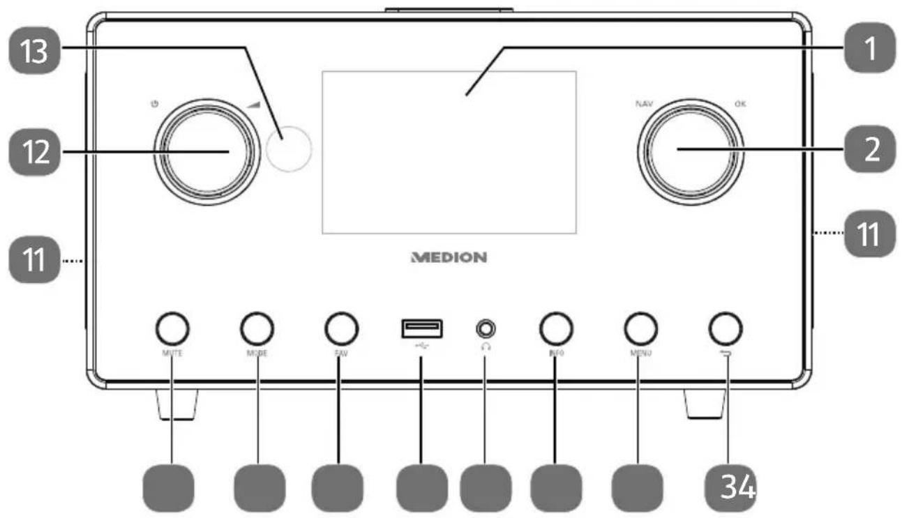 MEDION P85444 (MD 89295) - Lato anteriore - 1