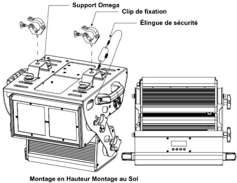 Chauvet Ovation C-805FC - Schéma de Montage de l'appareil - 1