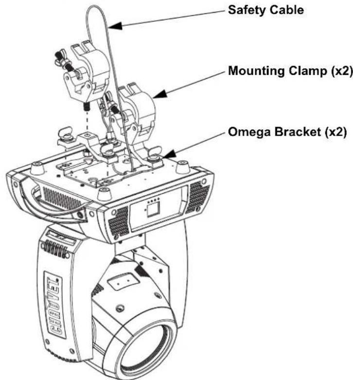 Chauvet Rogue R2X Beam - Mounting - 1