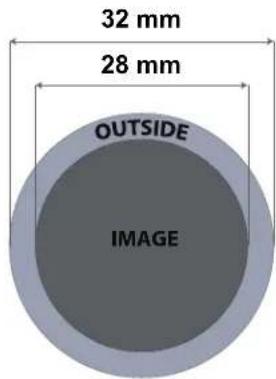 Chauvet Maverick MK2 Profile - Tableau des Dimensions de Gobo - 1
