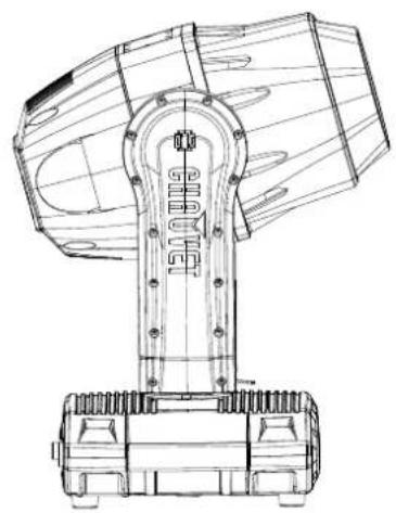 Chauvet Maverick Storm 1 Spot - Mounting Diagram - 2