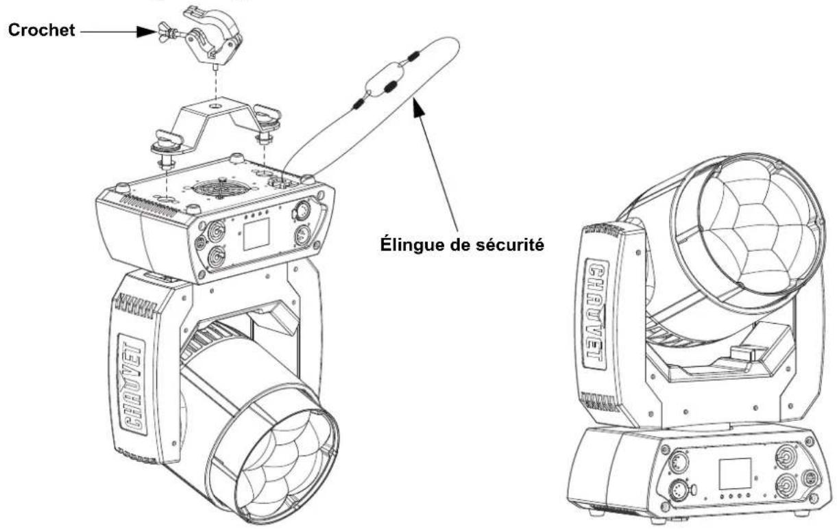 Chauvet Rogue R1 BeamWash - Schéma de Montage de l'Appareil - 1