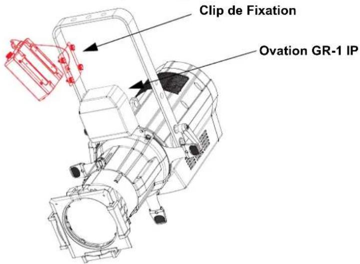 Chauvet Ovation GR-1 Adapter - Schéma de Montage de l'Appareil - 1