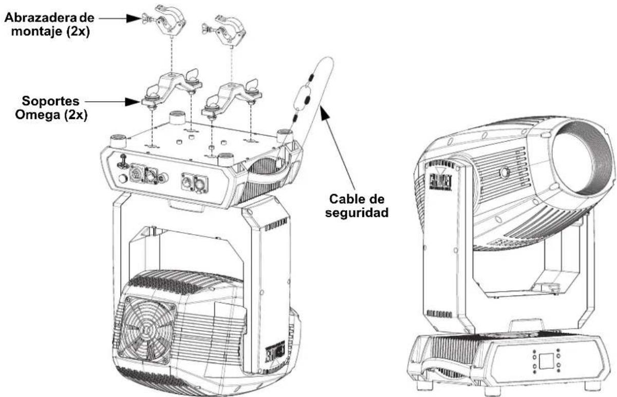 Chauvet Rogue Outcast 3 Spot - Diagrama de Montaje del Producto - 1