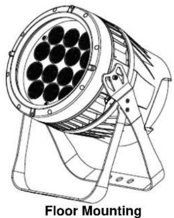 Chauvet COLORado 2-Quad Zoom - Product Mounting Diagram - 2