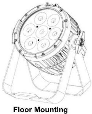 Chauvet COLORdash Par H7IP - Product Mounting Diagram - 2