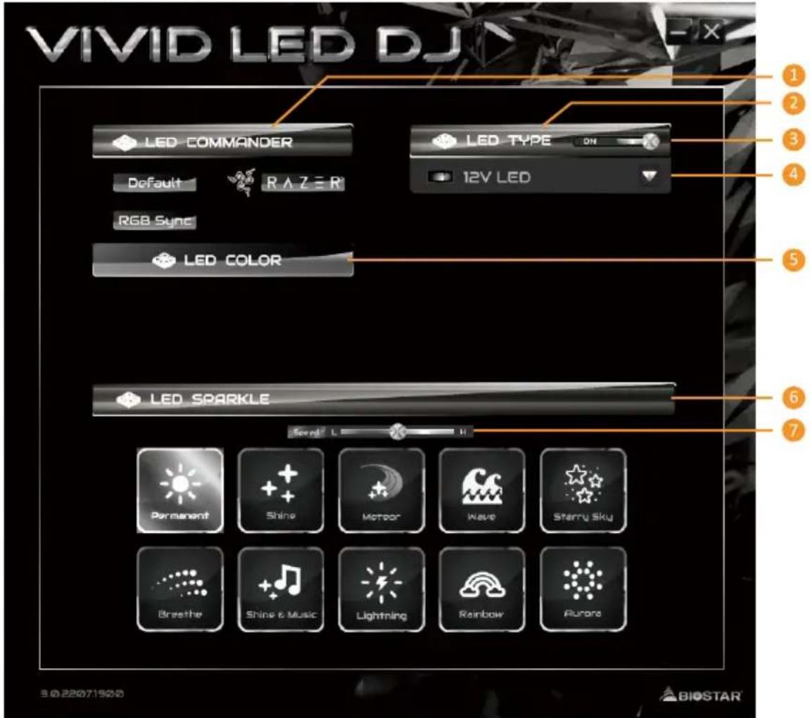 BIOSTAR B650MT-E PRO - 炫彩灯控(Vivid LED DJ) - 1