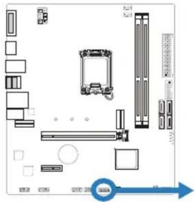 BIOSTAR H610MHP-E - TPM SPI: 可信平台模块头 - 1