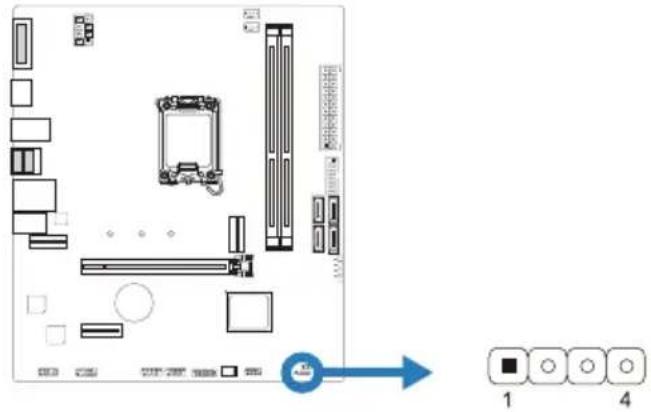 BIOSTAR H610MHP-E - SPKR: 扬声器接头 - 1