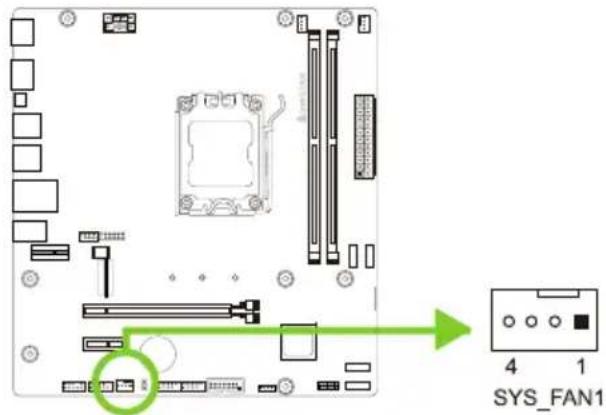 BIOSTAR B650MS2-E - 风扇接头 - 2