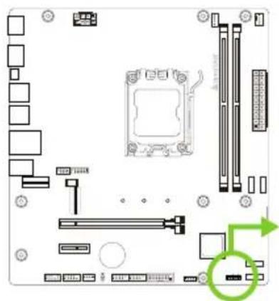 BIOSTAR B650MS2-E - F PANEL: 前置面板接头 - 1
