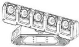 Chauvet Rogue R1 FX-B - Montagediagram van het product - 2