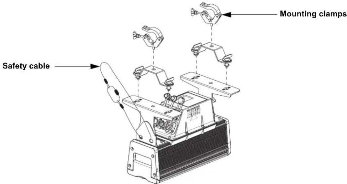 Chauvet COLORado Solo Batten 4 - Mounting Diagram - 1