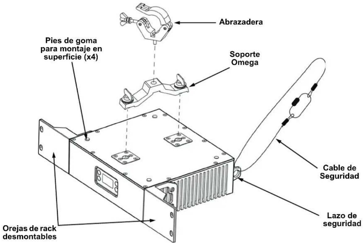 Chauvet ÉPIX Drive 2000 IP - Diagrama de montaje - 1