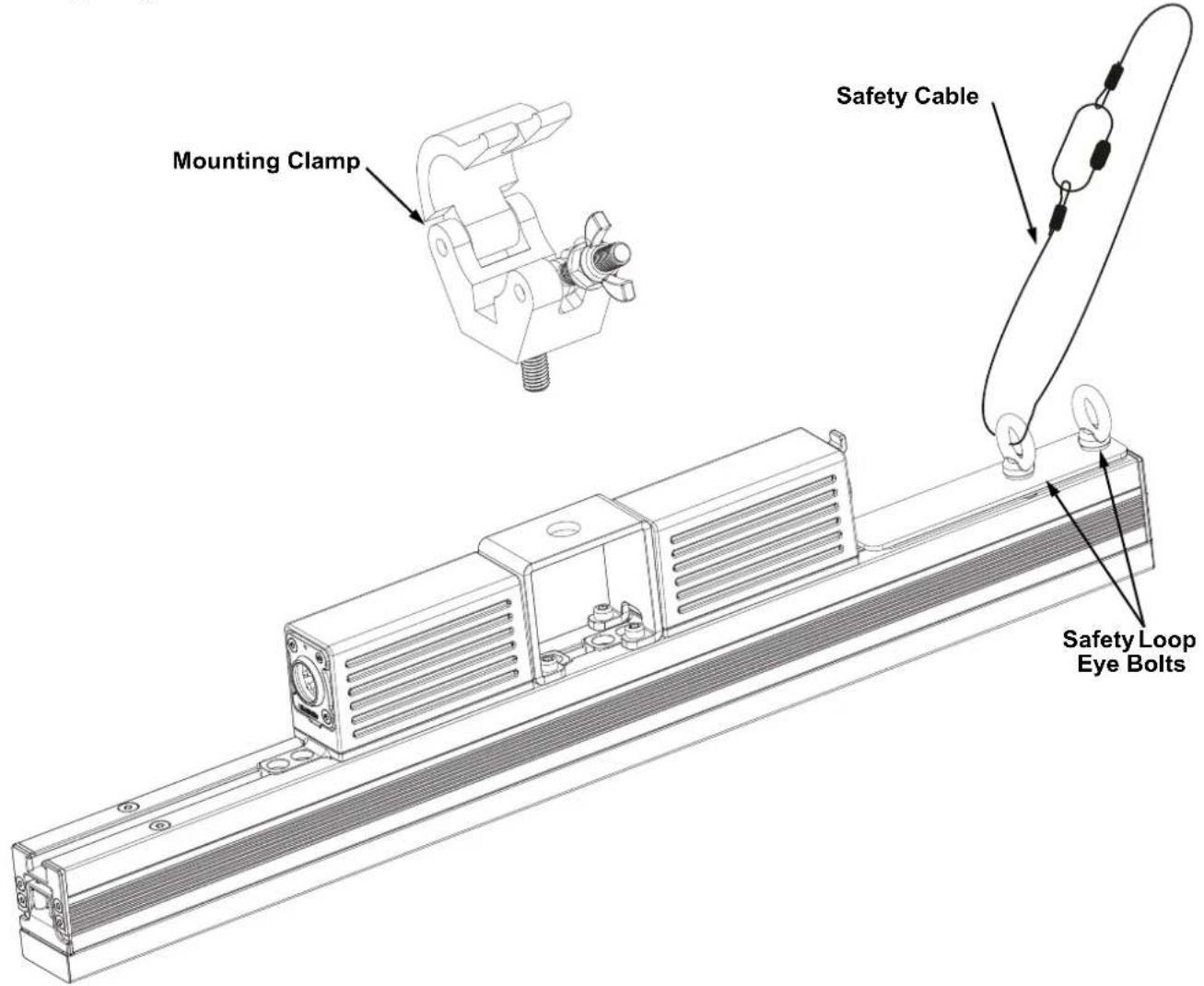 Chauvet ÉPIX Strip IP 50 - Mounting Diagram - 1
