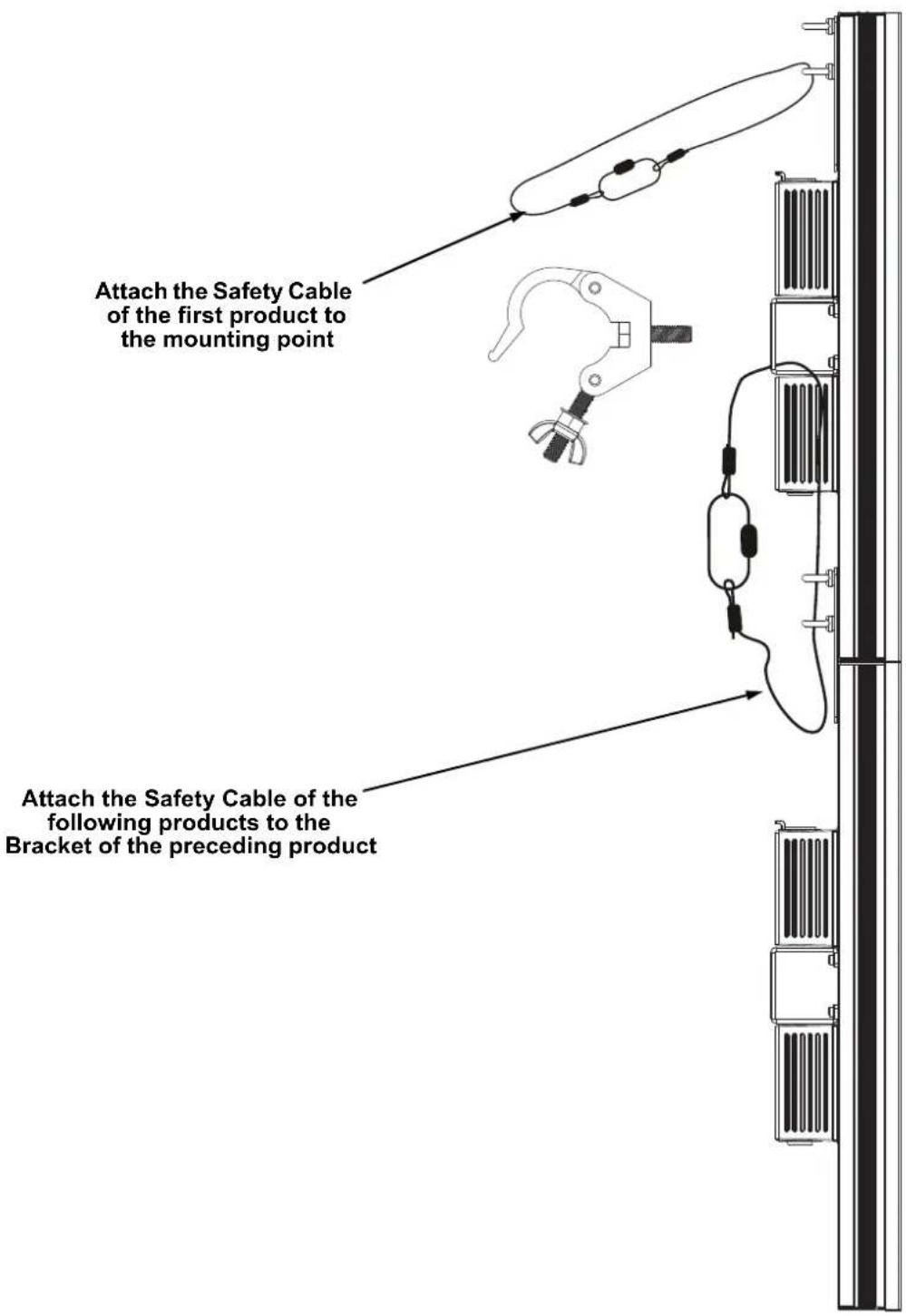 Chauvet ÉPIX Strip IP 50 - Vertical Mounting Instructions - 1