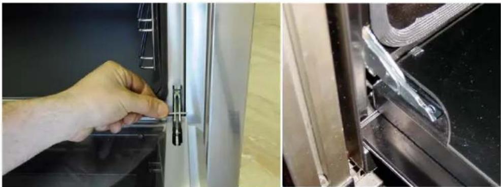 Porter & Charles SOPS76ECO - To re-fit the oven door: - 1