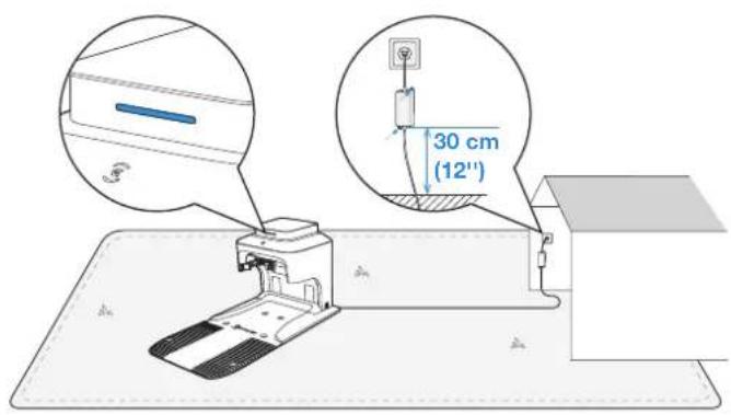 ECOVACS GOAT G1-800 - ③ Kytke pistoke pistorasiaan ja lataa GOAT. - 1