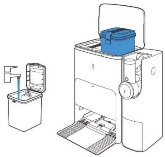 ECOVACS DEEBOT X2 COMBO - Fyll pà vann i tanken for rent vann - 1
