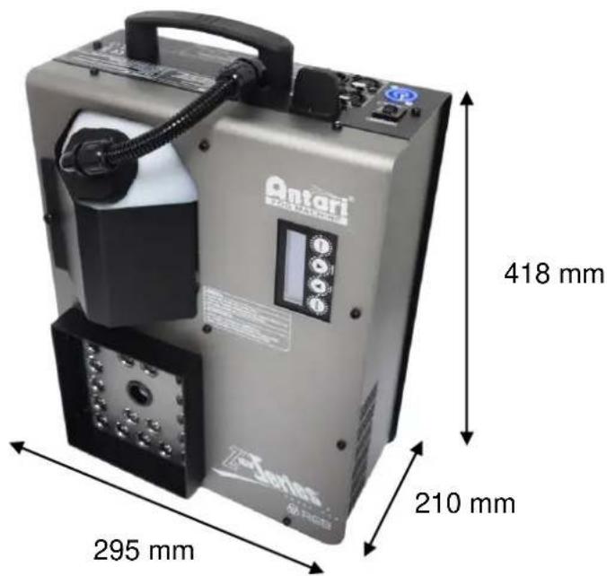 Antari Z-1520 RGB - Product Dimensions - 1